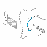 OEM 2014 Ford Fiesta Suction Hose Diagram - C1BZ-19867-D