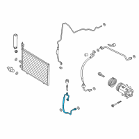 OEM 2015 Ford Fiesta Hose & Tube Assembly Diagram - D2BZ-19972-A