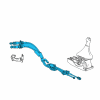 OEM 2014 Chevrolet Spark Shift Control Cable Diagram - 25202623