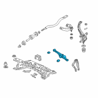 OEM 2001 Acura CL Arm, Left Front (Lower) Diagram - 51365-S84-A00