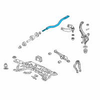 OEM 2001 Acura CL Rod, Left Front Radius Diagram - 51362-S87-A02