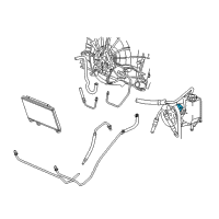 OEM Dodge Viper Power Steering Pump Diagram - 5093985AA