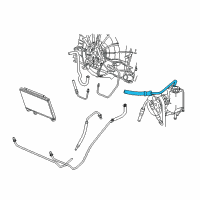 OEM Dodge Ram 1500 Line-Power Steering Supply Diagram - 5290350AB