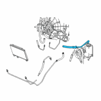 OEM 2006 Dodge Ram 1500 Line-Power Steering Supply Diagram - 5290350AB