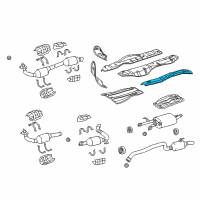 OEM 2019 Toyota Sequoia Heat Shield Diagram - 58321-0C011