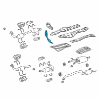 OEM 2008 Toyota Sequoia Heat Shield Diagram - 58153-0C050