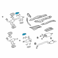 OEM 2011 Toyota Sequoia Rear Shield Diagram - 18435-0S020