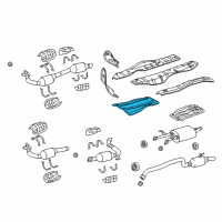 OEM 2015 Toyota Sequoia Heat Shield Diagram - 58327-0C091