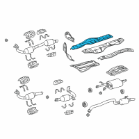 OEM Toyota Sequoia Heat Shield Diagram - 58155-0C020