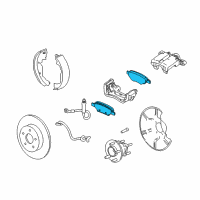 OEM Saturn Vue Pad Kit, Rear Disc Brake Diagram - 19208346