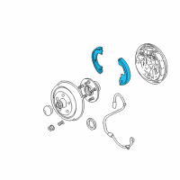 OEM 2000 Dodge Neon Shoe Kit-Brake Diagram - 4762537