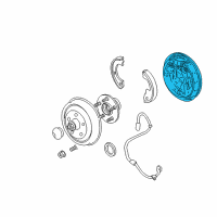 OEM 2000 Dodge Neon Plate-Brake Backing Diagram - 5014928AA