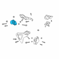 OEM 1999 Dodge Durango Insulator Engine Mount Diagram - 52020419AA