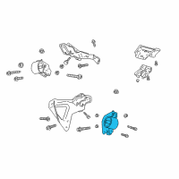 OEM 1999 Dodge Durango Insulator Engine Mount Diagram - 52020420AA