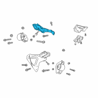 OEM 1998 Dodge Dakota Engine Mount Diagram - 53022041AB