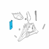 OEM 2006 Chrysler PT Cruiser Molding-C Pillar Diagram - 1BQ82DW1AB