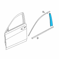 OEM 2020 Acura TLX Garnish Assembly, Right Front Do Diagram - 72430-TZ3-A01