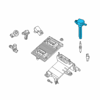 OEM 2016 Dodge Dart Ignition Coil Diagram - 55000827AB