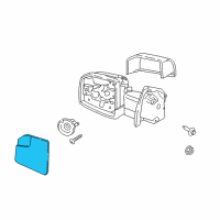 OEM 2015 Ford F-150 Mirror Glass Diagram - FL3Z-17K707-A