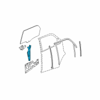 OEM Pontiac Torrent Window Regulator Diagram - 19210259