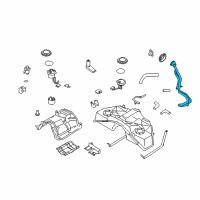 OEM Infiniti G35 Tube Assy-Filler Diagram - 17221-AM60A