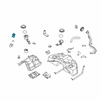 OEM Infiniti G35 Fuel Pressure Regulator Assembly Diagram - 22670-8H300