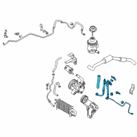 OEM 2006 Kia Amanti Hose Assembly-Power Steering Oil Pressure Diagram - 575103F001