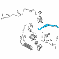 OEM Kia Amanti Hose-Power Steering Oil Suction Diagram - 575813F000