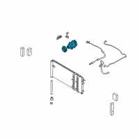 OEM 2002 Infiniti Q45 Compressor-Cooler Diagram - 92600-AR200