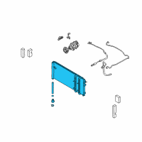 OEM Infiniti Q45 CONDENSER/LIQUID Tank Assembly Diagram - 92100-AR270