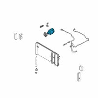 OEM 2002 Infiniti Q45 A/C Compressor Diagram - 92610AS500