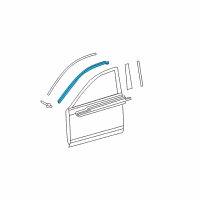 OEM 2011 Toyota Camry Upper Molding Diagram - 75753-06030