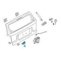 OEM Mercury Mariner Latch Diagram - 7L8Z-7843150-A