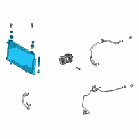 OEM Scion xB Condenser Diagram - 88450-52231