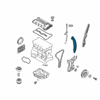 OEM 2016 Kia Sportage Tensioner Arm Assembly Diagram - 244202C101