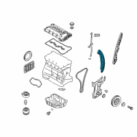 OEM Kia Optima Tensioner Arm Assembly Diagram - 244202C101