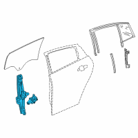 OEM 2020 Buick Regal Sportback Window Regulator Diagram - 13469473