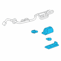 OEM 2014 Chevrolet Corvette License Lamp Diagram - 13502179