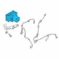 OEM 2020 Hyundai Tucson Brake Hydraulic Unit Assembly Diagram - 58920-D3550