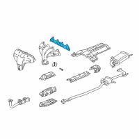 OEM 1996 Honda Accord Gasket, Exhuast Manifold (Nippon LEAkless) Diagram - 18115-P0A-003