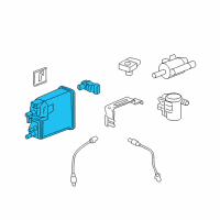 OEM GMC Sierra 1500 Vapor Canister Diagram - 25928152