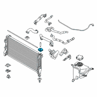 OEM BMW 228i xDrive Gran Coupe Cooling Module Mounting, Top Diagram - 17-11-7-617-617