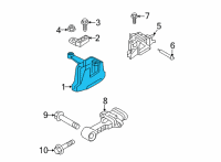 OEM 2022 Hyundai Kona Engine Mounting Bracket Assembly Diagram - 21810-J9000