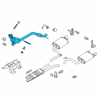 OEM 2016 Ford Mustang Catalytic Converter Diagram - FR3Z-5E212-D