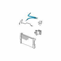 OEM 2005 Dodge Dakota Line-A/C Discharge Diagram - 55056376AE