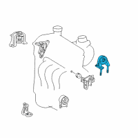 OEM Toyota Rear Insulator Diagram - 12371-23011