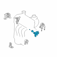 OEM Toyota Echo Rear Mount Bracket Diagram - 12321-21110