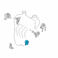 OEM Toyota Echo Side Mount Diagram - 12372-23020
