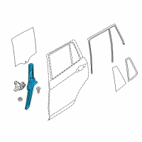 OEM BMW X3 Moveable Glass Diagram - 51-35-7-382-138