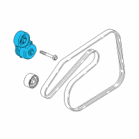 OEM 2016 Buick Cascada Belt Tensioner Diagram - 55569399